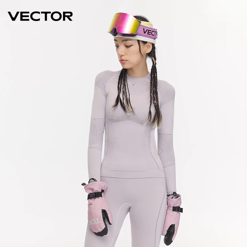 VECTOR Women Ultra Soft Winter Quick Dry Base Layering Set microfibra Fleece Thermal Underwear Long Johns Set Clothes Plus Pants