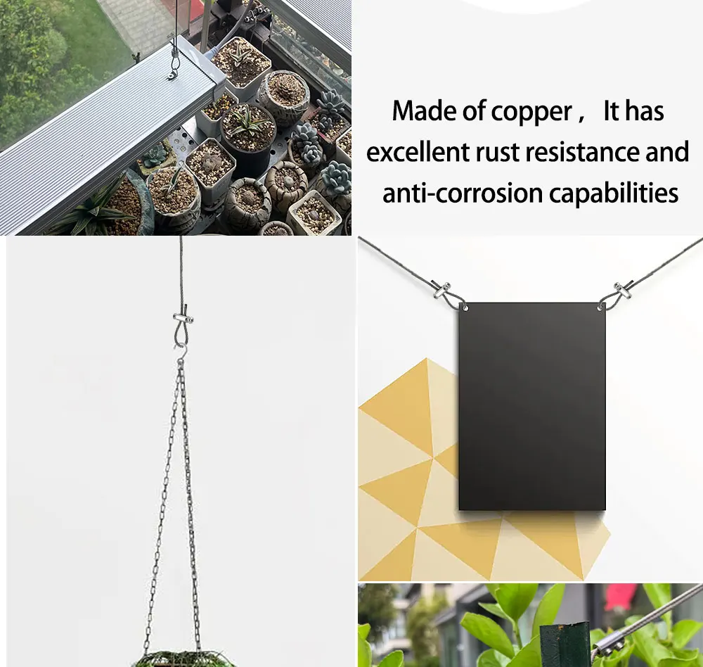 Einstellbare/4mm Edelstahl-Aufhängung Drahtseil Kabels chloss mit Schloss, erweiterbarer Befestigungs satz, Beleuchtungs aufhängung ssatz – Detail 6