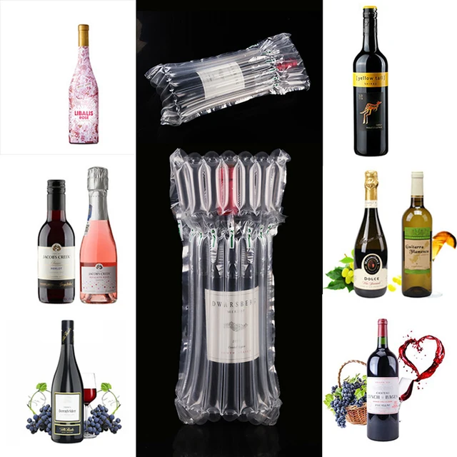 Protecteurs De Bouteilles De Vin Colonnes D'air Gonflables Eballage