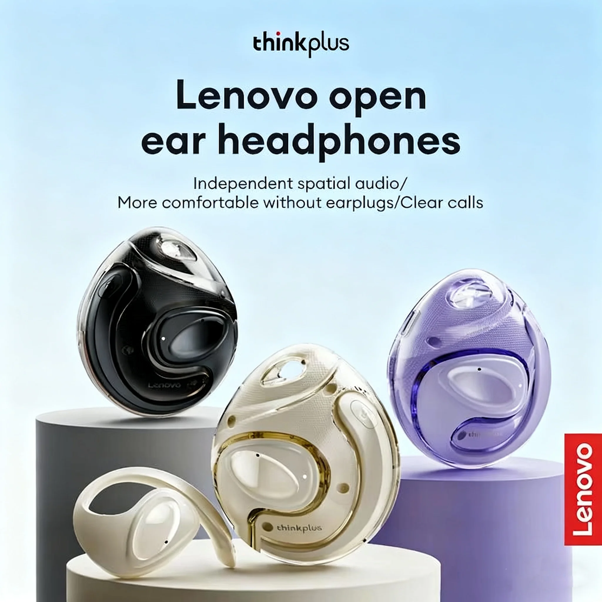 Lenovo Thinkplus X15 Pro II Wireless Sport Ear Hooks | Waterproof, HD Audio