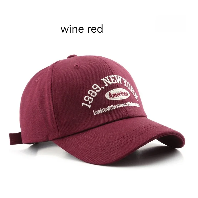 

Korean hat Women's Four seasons vintage alphabet embroidered hat Outdoor men's sports travel sunscreen baseball cap