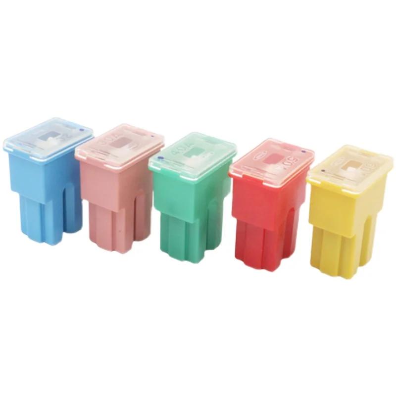 Car Fuse Box Insert Square Long Short Leg Square 20A30A40A50A60A 2pcs