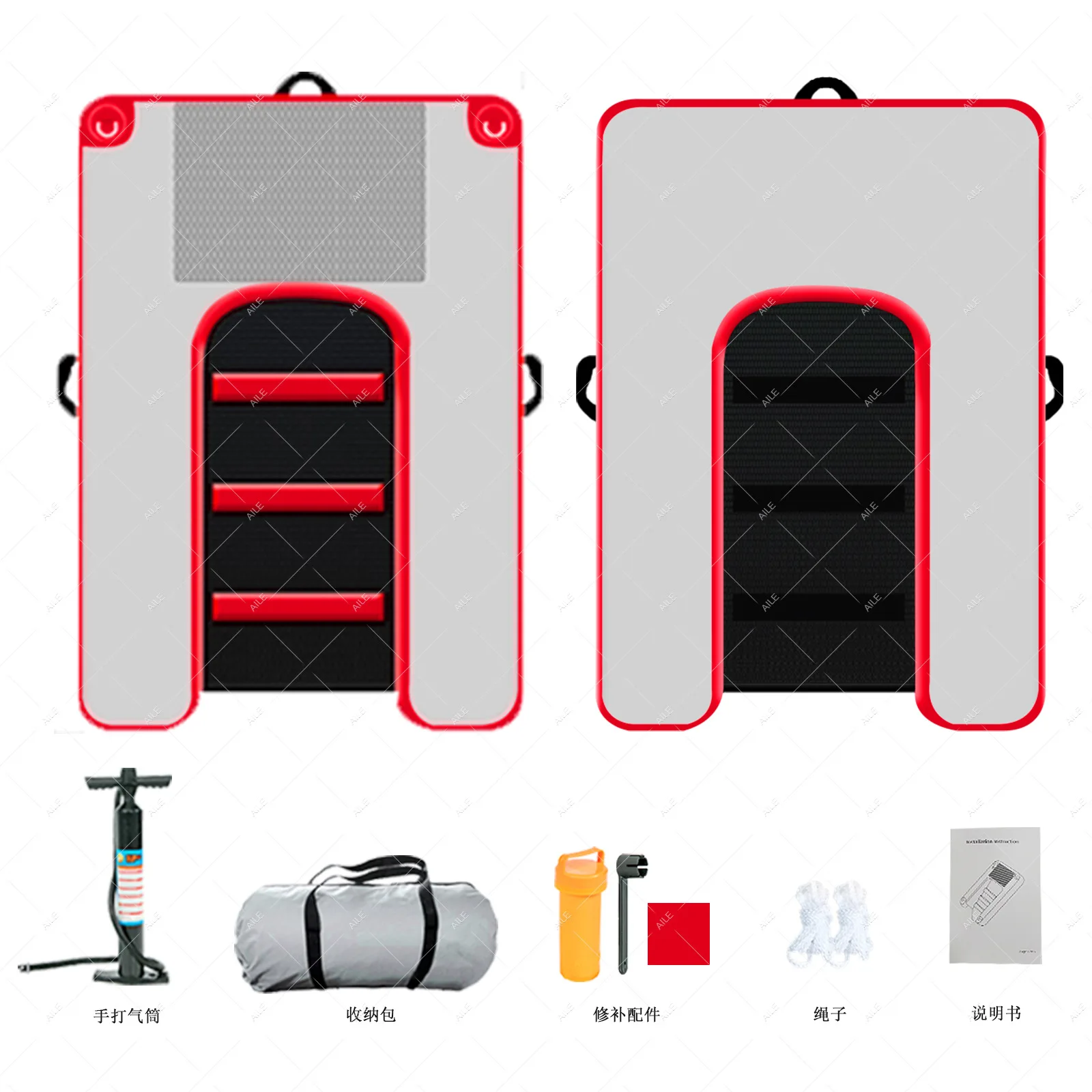 Rampa inflable para perros, escalera de descanso y escalada para piscina, transportines premium para mascotas.