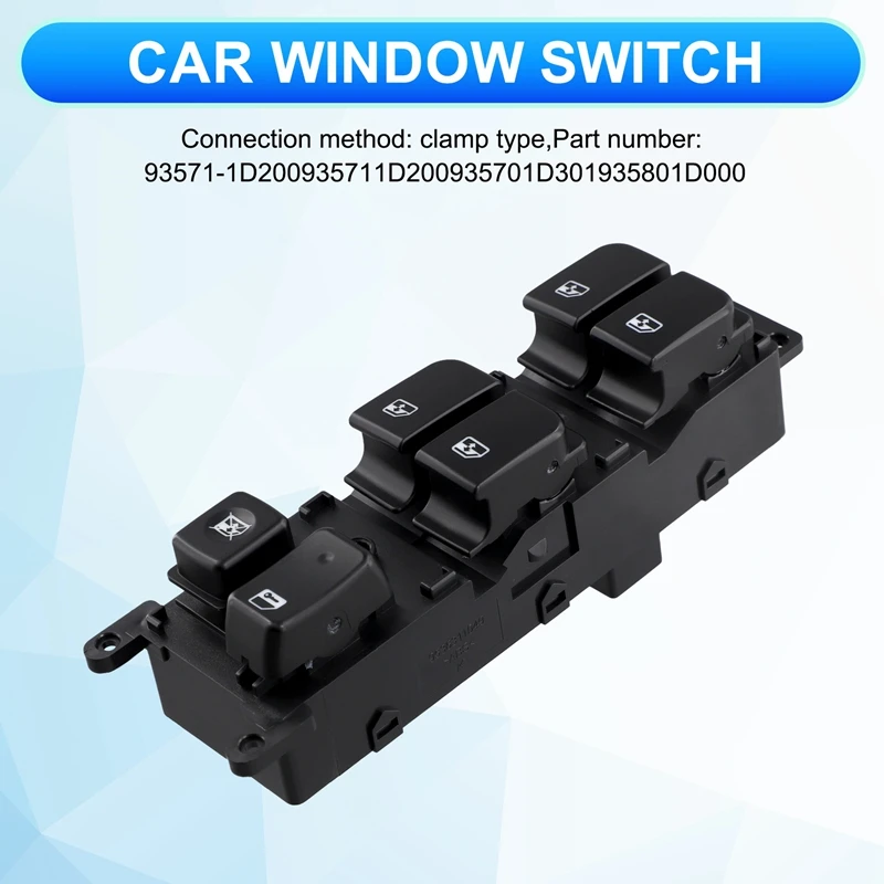 Driver Side Door Power Window Switch 93571-1D200 LHD For KIA Rondo Carens 2007-2012