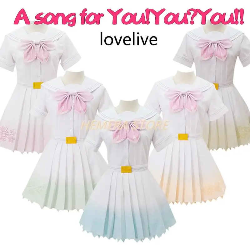 

Lovelive Cosplay Costume μ's 8th A song for You Cosplay Love live Costume Kotori Honka Umi Nico Rin Women Sailor Uniform