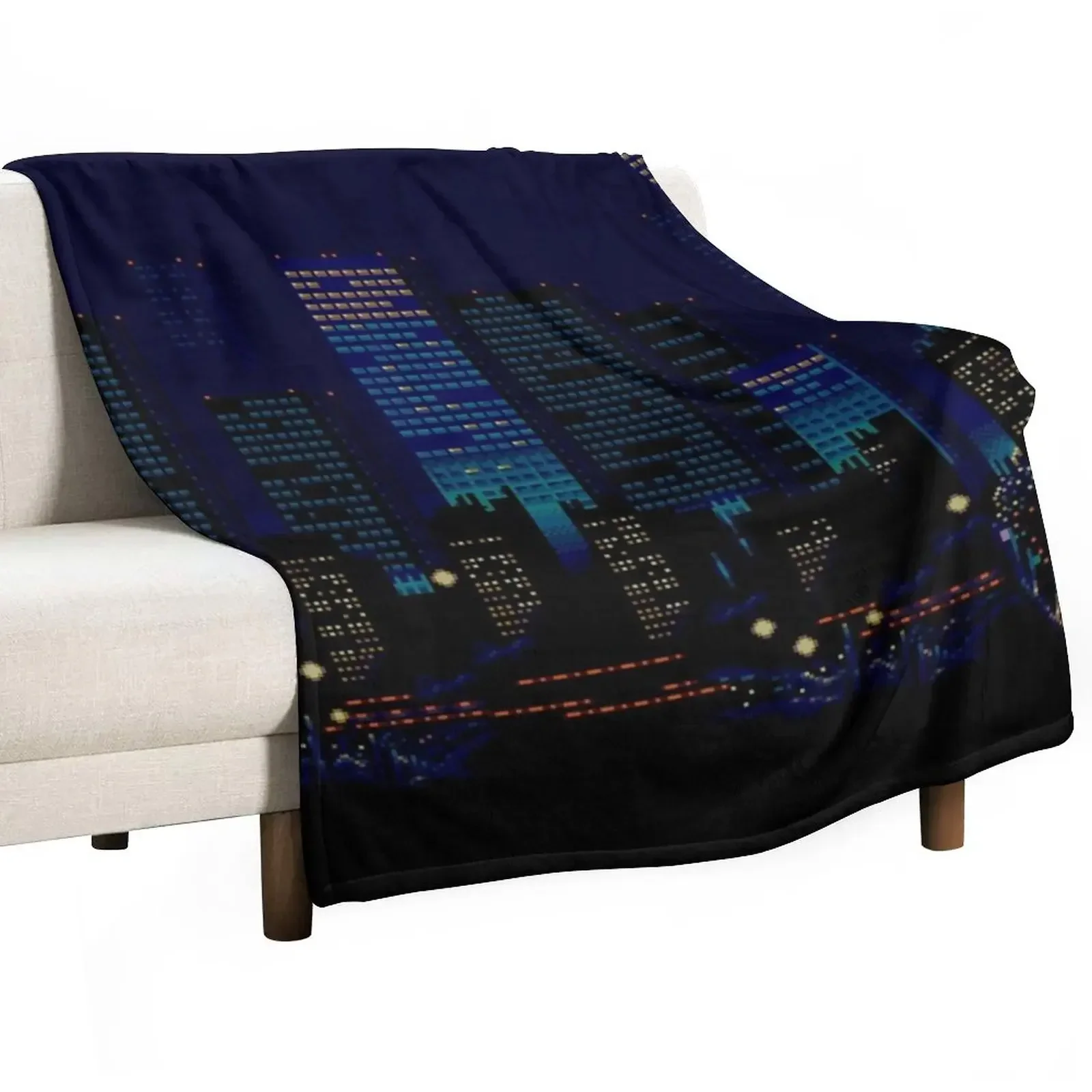 

Streets of Rage 16-Bit City Throw Blanket Luxury Designer Personalized Gift Blankets