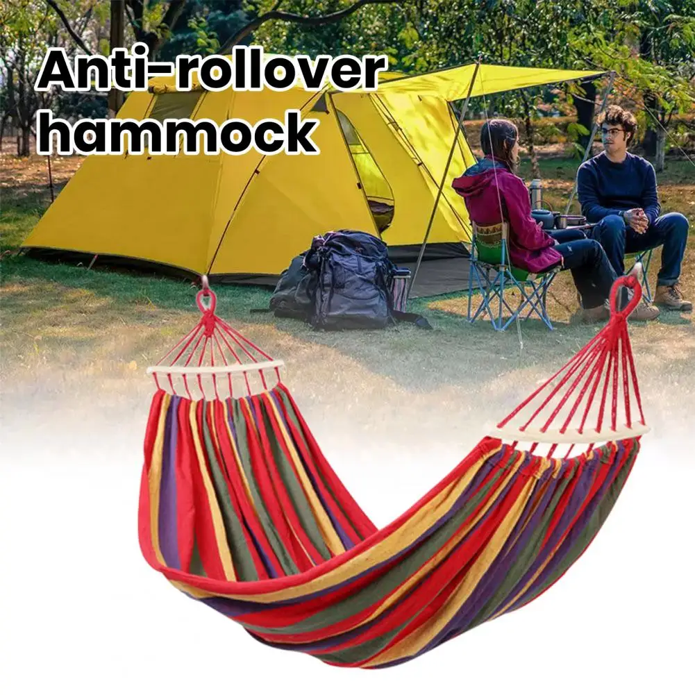 

Hiking Hammock Stable Hammock Durable Portable Camping Hammock with Strong Load-bearing Capacity Easy Installation for Outdoor