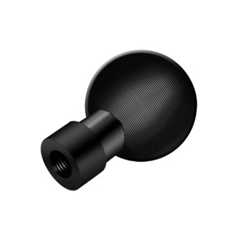 

25mm Aluminum Alloy Ball Joint Threaded Adapter Accessories Motorcycle Black Aluminum Alloy
