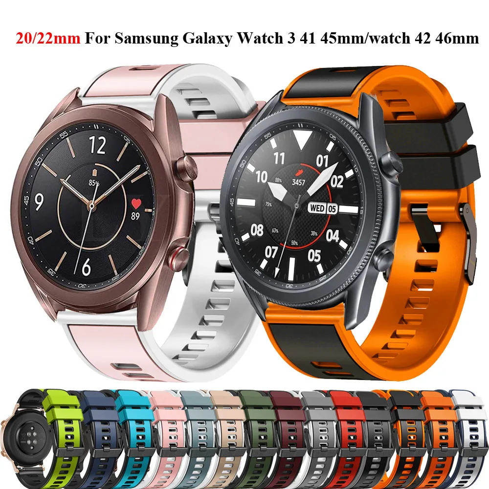 Correa de 20mm/22mm para Samsung Galaxy Watch Active 2 40mm 44mm Watch