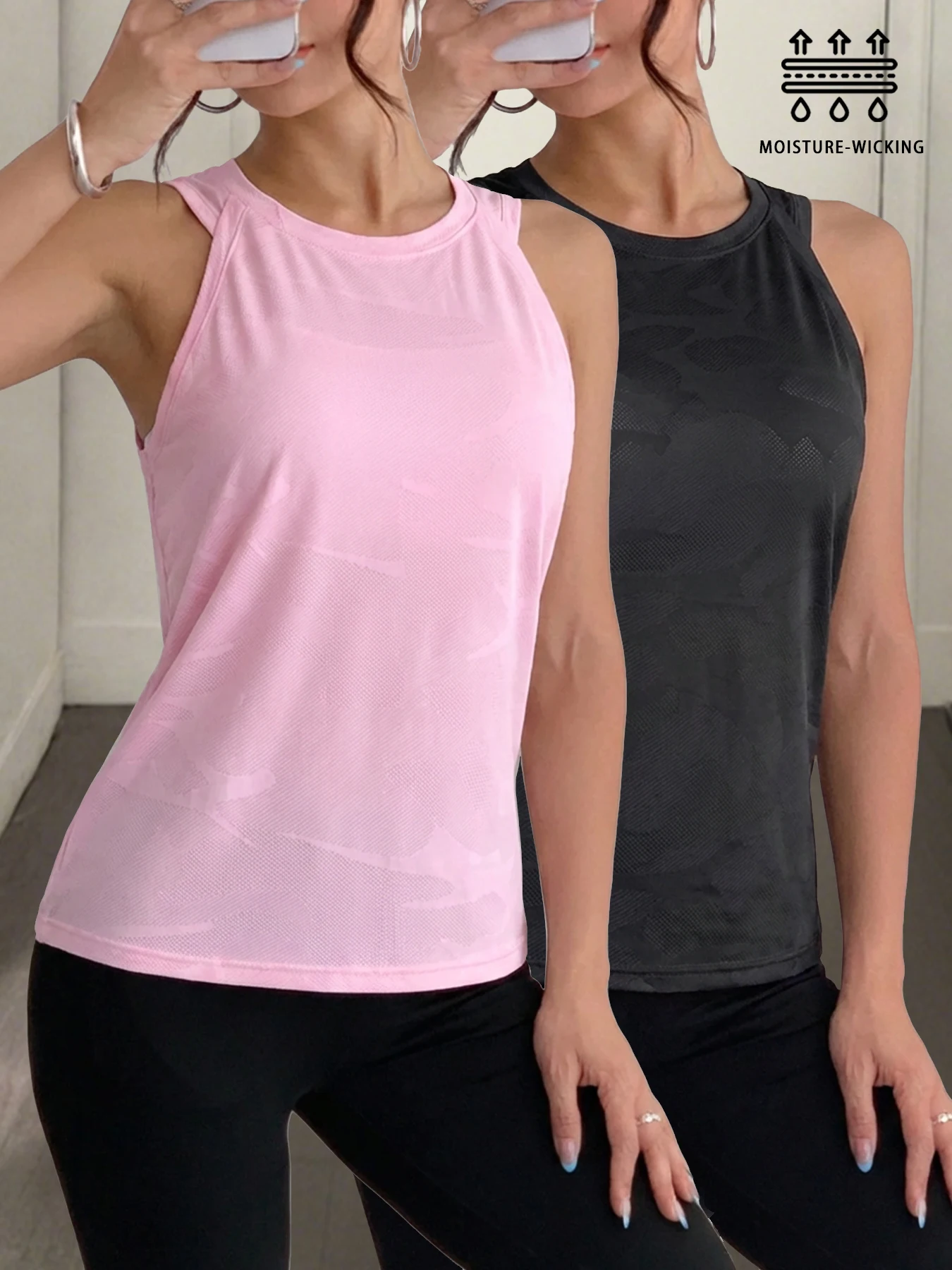 2 pcs Women's Super Soft Sport Tank Tops for Women Moisture-Wicking ...