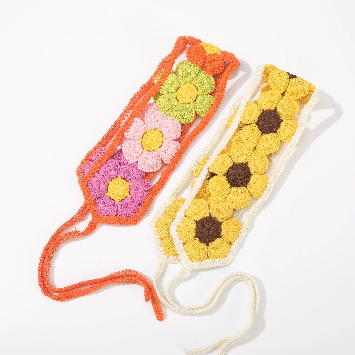 Flower Turban Headbands For Women Hawaii Beach Styling Bandana Hair Scarf Girls Summer Sweet Hair Bands Headwear Accessories