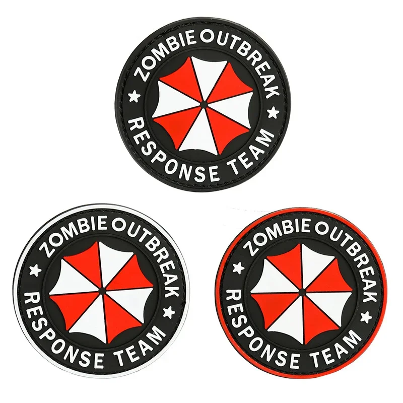 Patch écusson Thermocollant Biohazard - Décoration à Coudre Ou Coller, Dimensions Sur Photo
