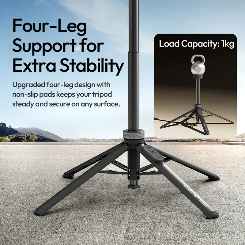 Ulanzi MT85 Automatic Phone Tripod Magsafe Dual-Side Magnet with 10m Wireless Control for Outdoor Travel Selfie Stick Livestream