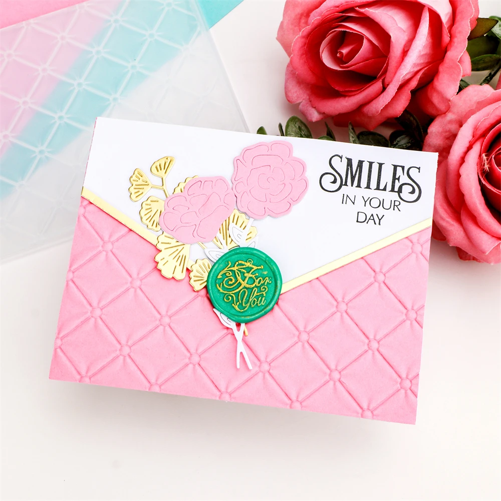 Tiny Heart Scallop Tufted 3D Embossing Folder Background for DIY Scrapbooking Adding Texture Paper Craft Making Stencil plastic embossing folder embossing folder