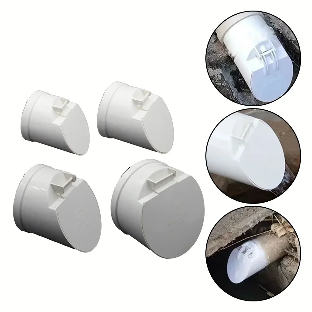 PVC Drainage Pipe Floor Drains Auto Closing Displacement Valve Cover 50-160mm Anti Backflow AntiOdor Valve Septic Tank Discharg