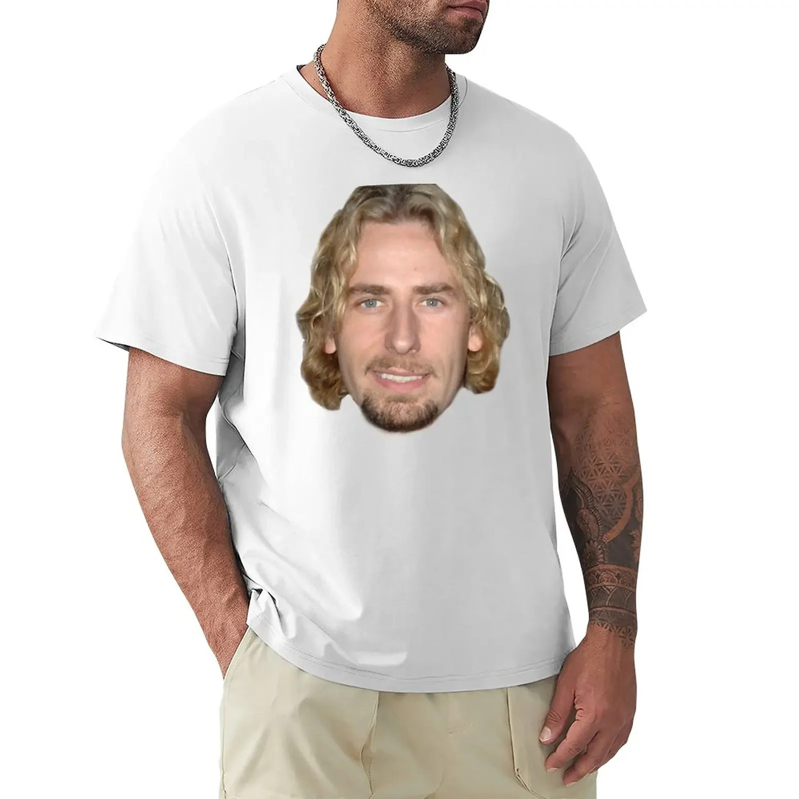 

Chad Kroeger T-Shirt plain t-shirt boys t shirts summer tops Men's cotton t-shirt