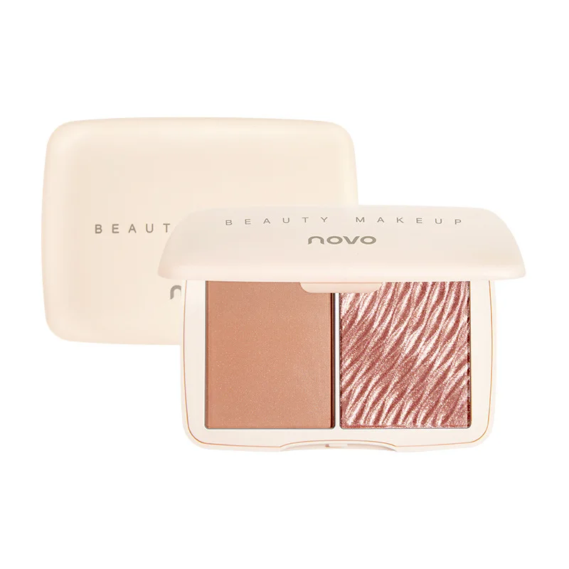 NOVO Face Illuminating Contouring Powder Natural Brightening Dimension Contour Blush Highlighter Palette
