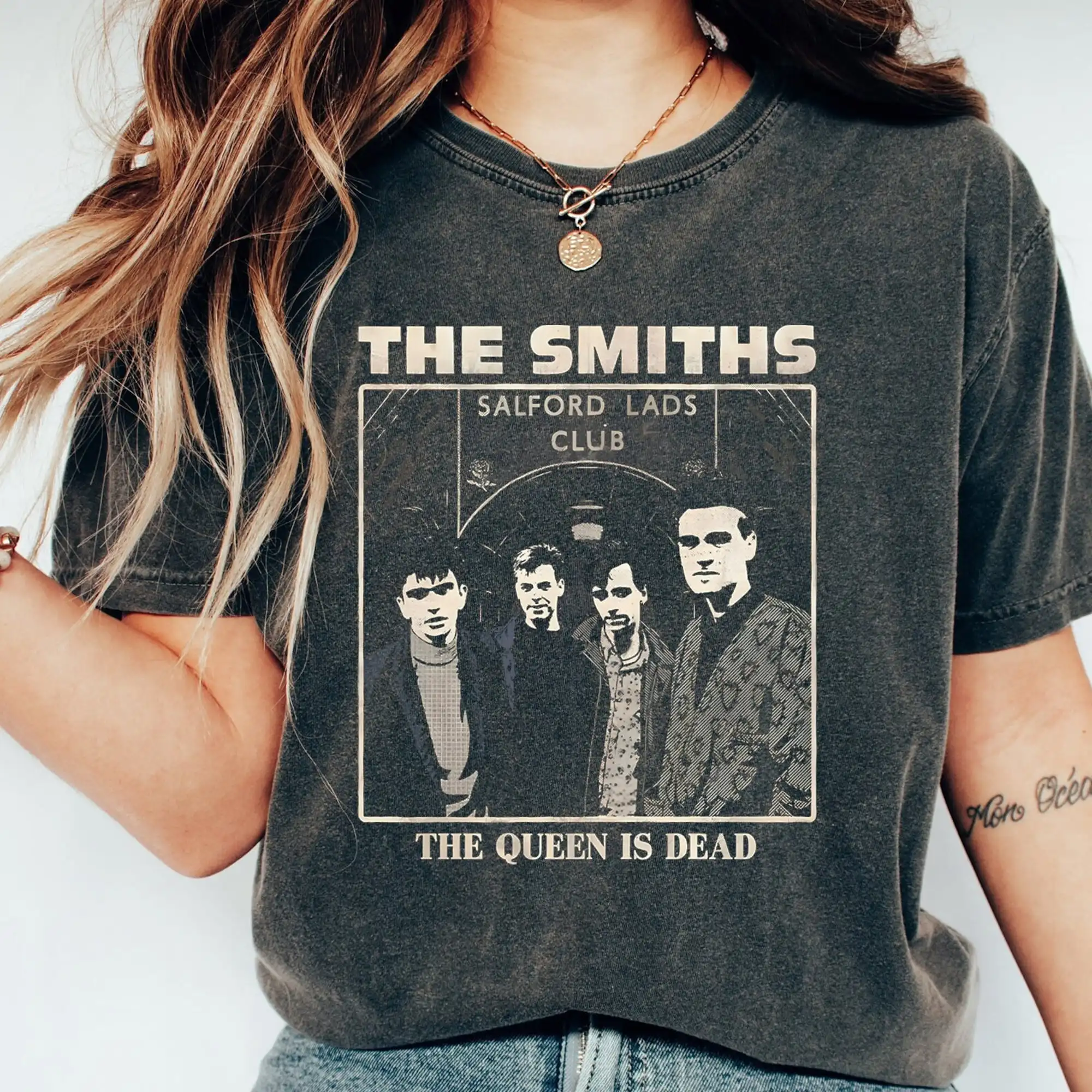 The Smiths T Shirt Vintage Salford Boys Club Music Band Per Maniche Lunghe O Corte