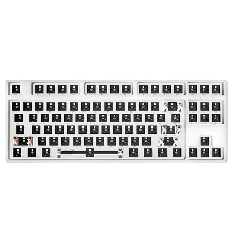 

DIY Custom Transparent 87 Keys Wireless Bluetooth 2.4G Three-Mode Mechanical Keyboard Hot Swap Mechanical Keyboard Kit
