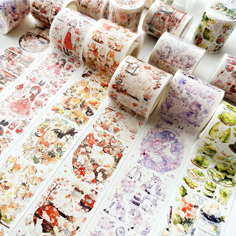 Special Oil Washi Tape Scrapbooking Supplies Washitape Cinta Adhesiva Decorativa 5m Long Cycle Diary Decoration Masking Tape