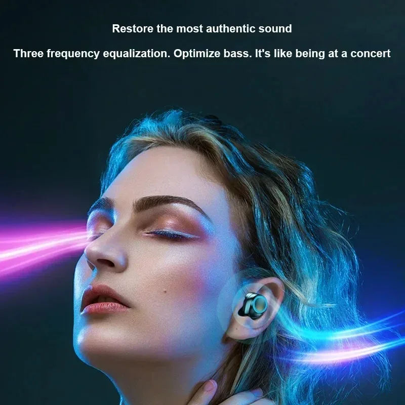 Wireless Bluetooth Earphones Touch Control Stereo Headset