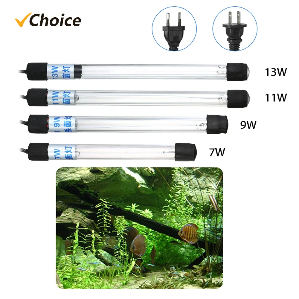 Submersible UV Light Water Sterilization Lamp for Aquarium Disinfection