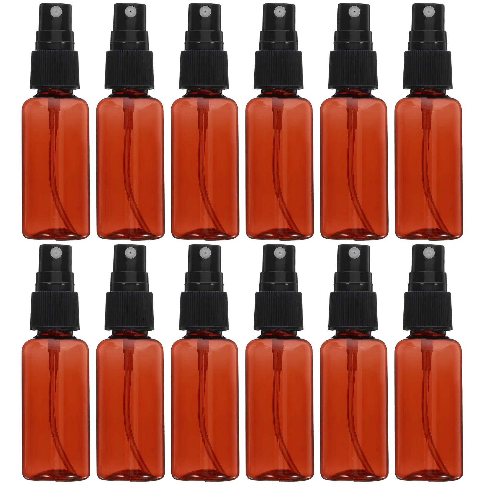 

10/20pcs Mini Brown Plastic Press Pump Small Empty Spray Bottle Skin Care Make Up Container Oils Liquid Perfume Atomizer