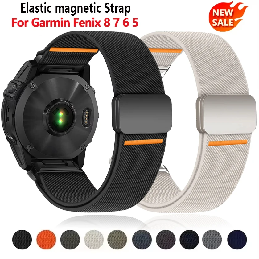 Elastic Magnetic Strap - 22mm/26mm Quick Fit Bracelet and Band
