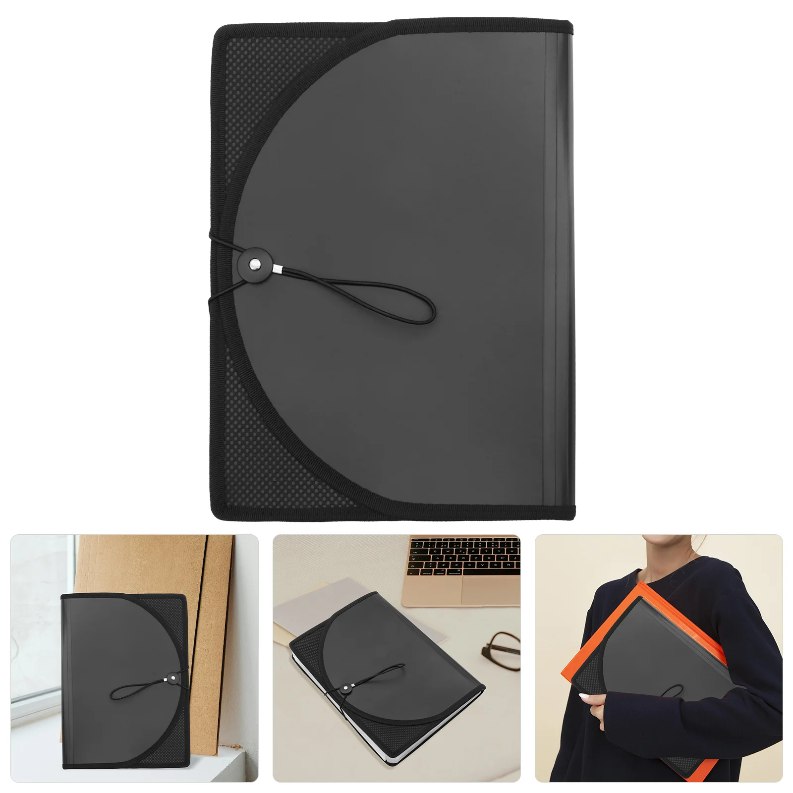 

Document Storage Bag Expanding File Folder Lanyard Accordion Paper Organizer Accordian