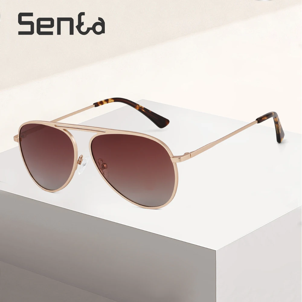 

Солнцезащитные очки-авиаторы поляризационные для мужчин и женщин, роскошные брендовые дизайнерские солнечные очки для вождения, с защитой от ультрафиолета