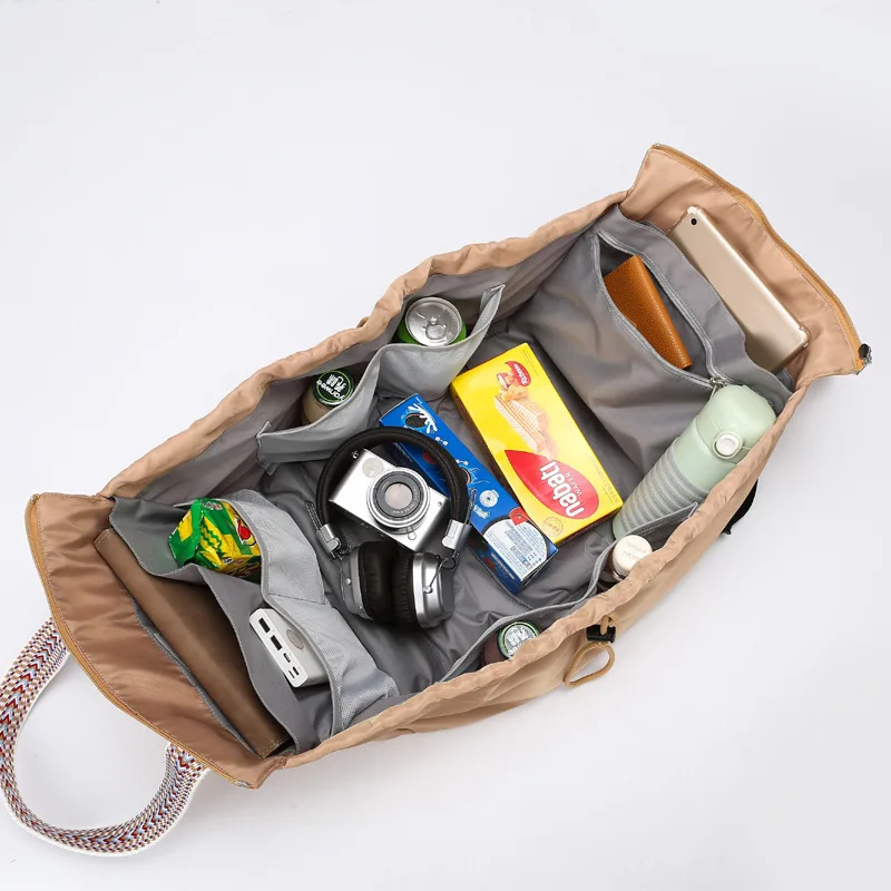 다목적 기저귀 가방 여행 요람 더플 백 야외 캠핑 쇼핑 보관 핸드백 구획 엄마 가방 스포츠 배낭