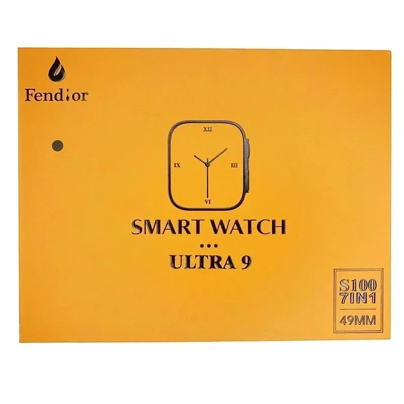 7 시계 스트랩 S100 울트라 스마트워치, 2.2HD 아몰레드 원형 스크린, ECG 모니터링, 지능형 보호 케이스 포함, 신제품
