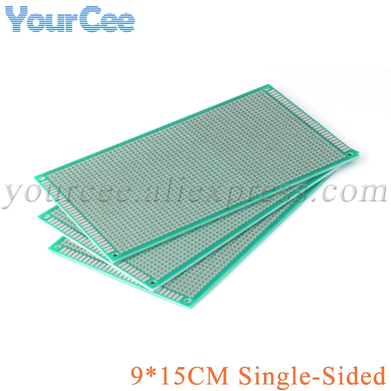 Switian 10 Stück Lochrasterplatte 10x15 Cm – Einseitige Universal PCB, 1 Mm Löcher, 2,54 Mm Raster, Bakelit, Für DIY-Projekte
