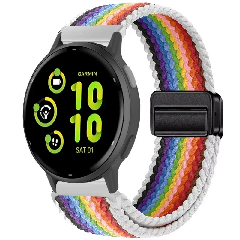 Nylon Magnetic Braided Breathable Watch Strap - 20/22mm