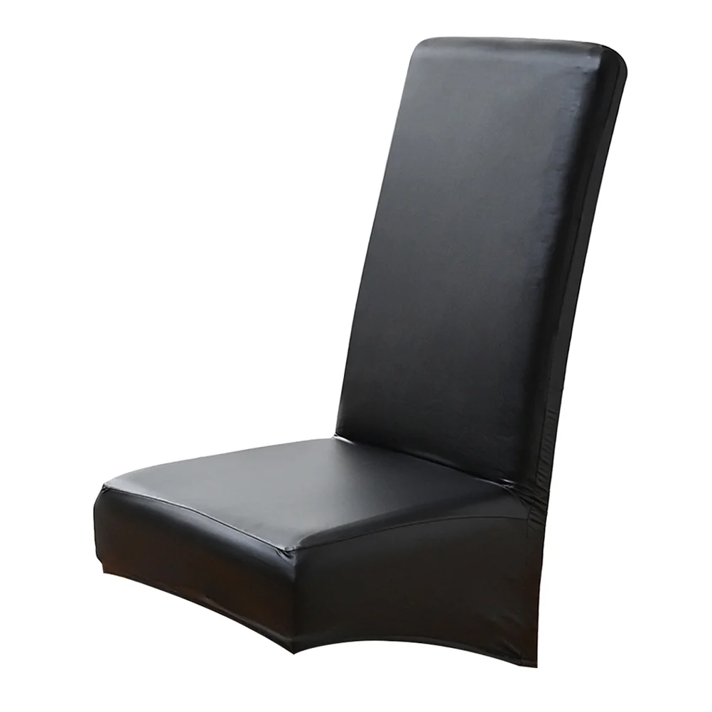 

Dining Chair Cover Thicken PU Oilproof Stretch Dining Chair Protector Cover