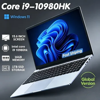 2026 15.6" Gaming Laptop Intel Core i9-10980HK 32GB RAM 2TB SSD Windows11 Pro HD Backlit Keyboard Office Study Notebook Computer 1