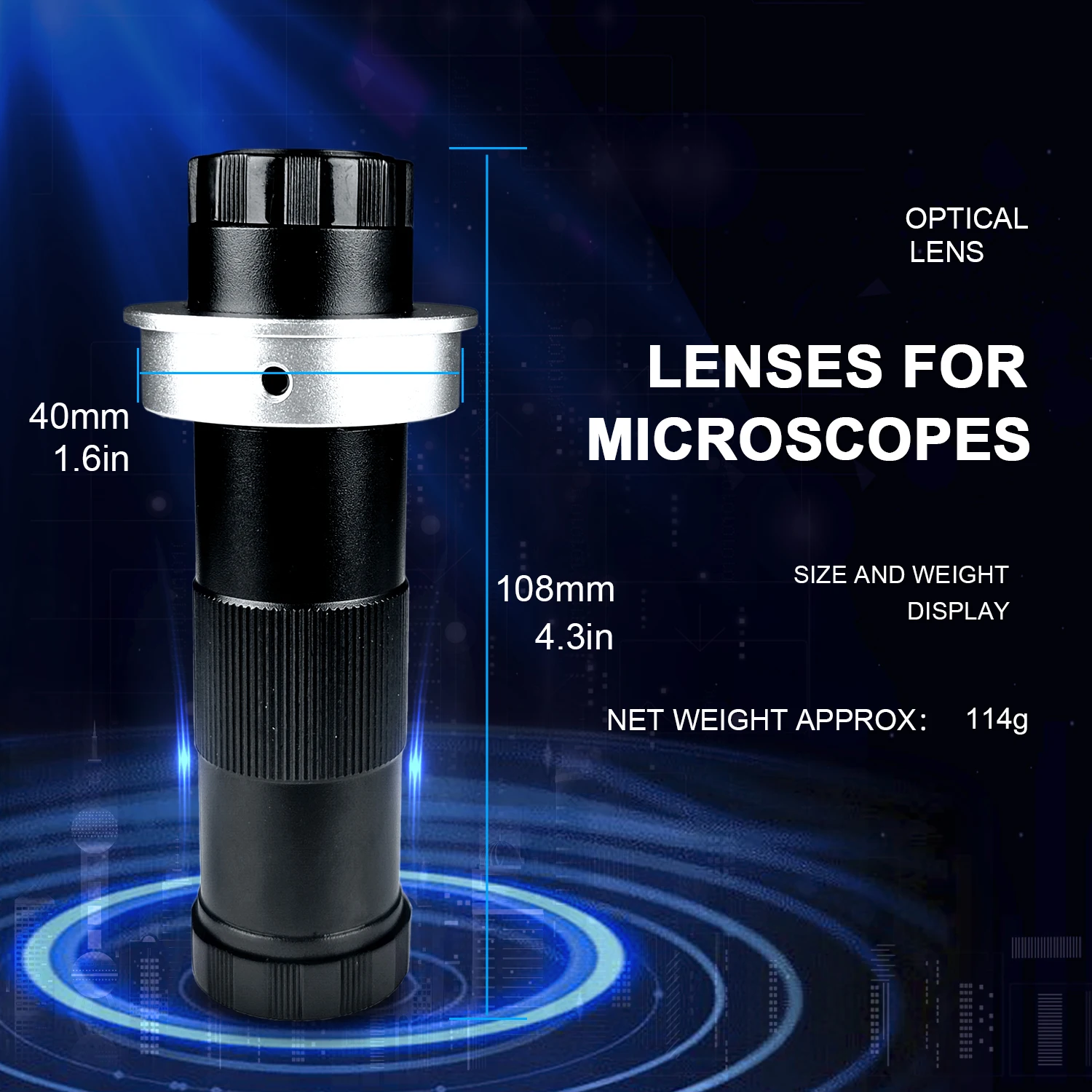 4K Full HD Industrial Microscope C-Mount Digital Camera PCB Welding Mobile Phone Repair Soldering Microscope, Double LED Light 5