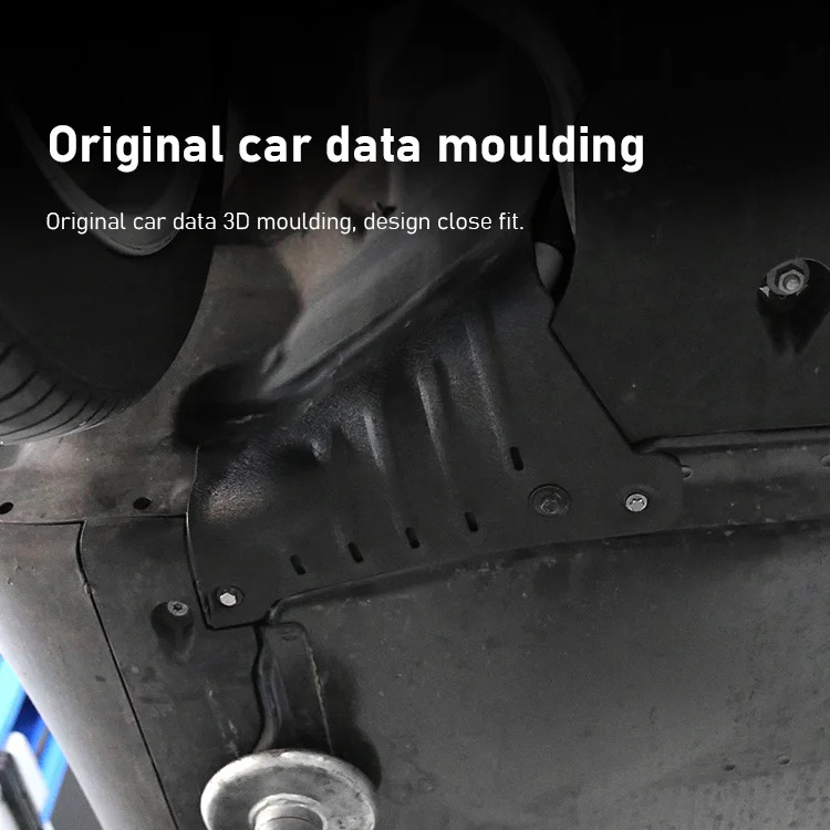 Carbon Steel Plate Car Chassis Coolant Pipe Shield Lower Guard Plate Chassis Armor Protection For Model Y -