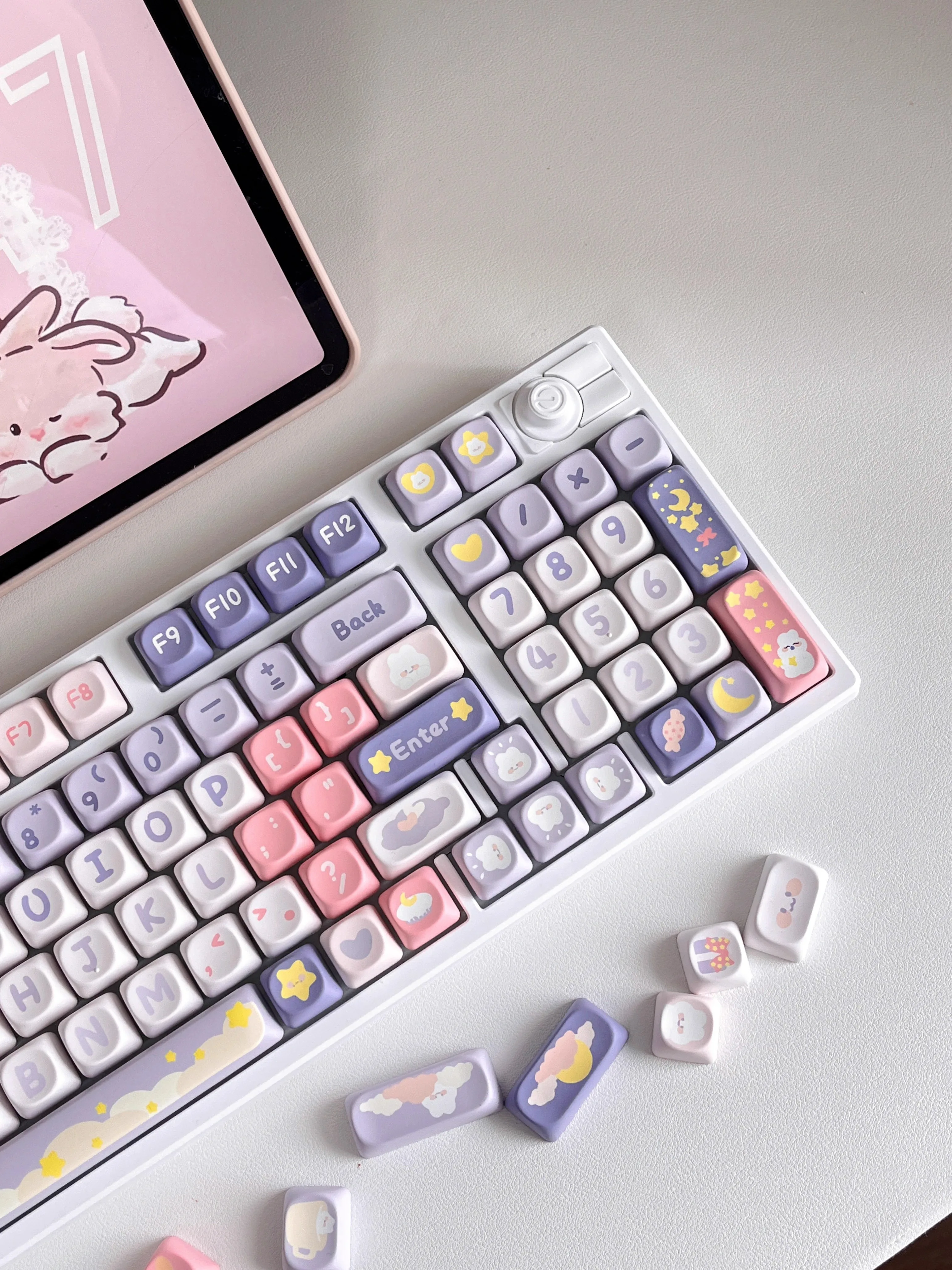 MiFuny Moonlight Coelho Tema Keycap Set, PBT