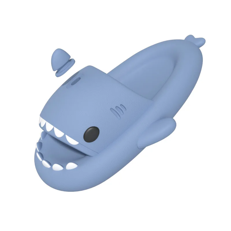1 paar DIY Shark Hausschuhe Charms Nacht Leuchtende Laterne Einhorn Nette Erdbeere Panda Eis Flossen Schuhe Zubehör – Detail 10