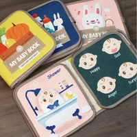 Montessori Busy Book Baby Early Education Book Animal Cognitive Cloth Books Puzzle Toy Repeated Paste Books & Sensory toys 2
