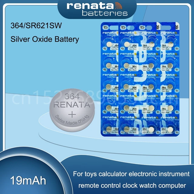 1.55v sr621sw 364 silver oxide button