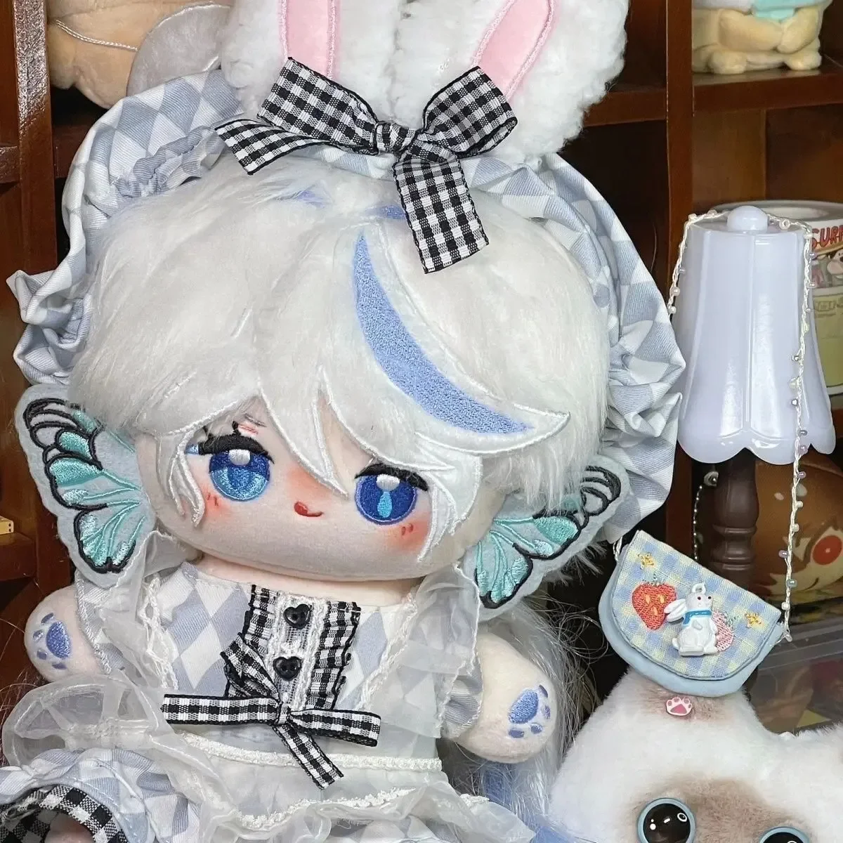 

20cm Anime Genshin Impact Furina Plush Stuffed Dollbody With Skeleton Lovely Kawaii Girl Plushie Pillow Cosplay Gift