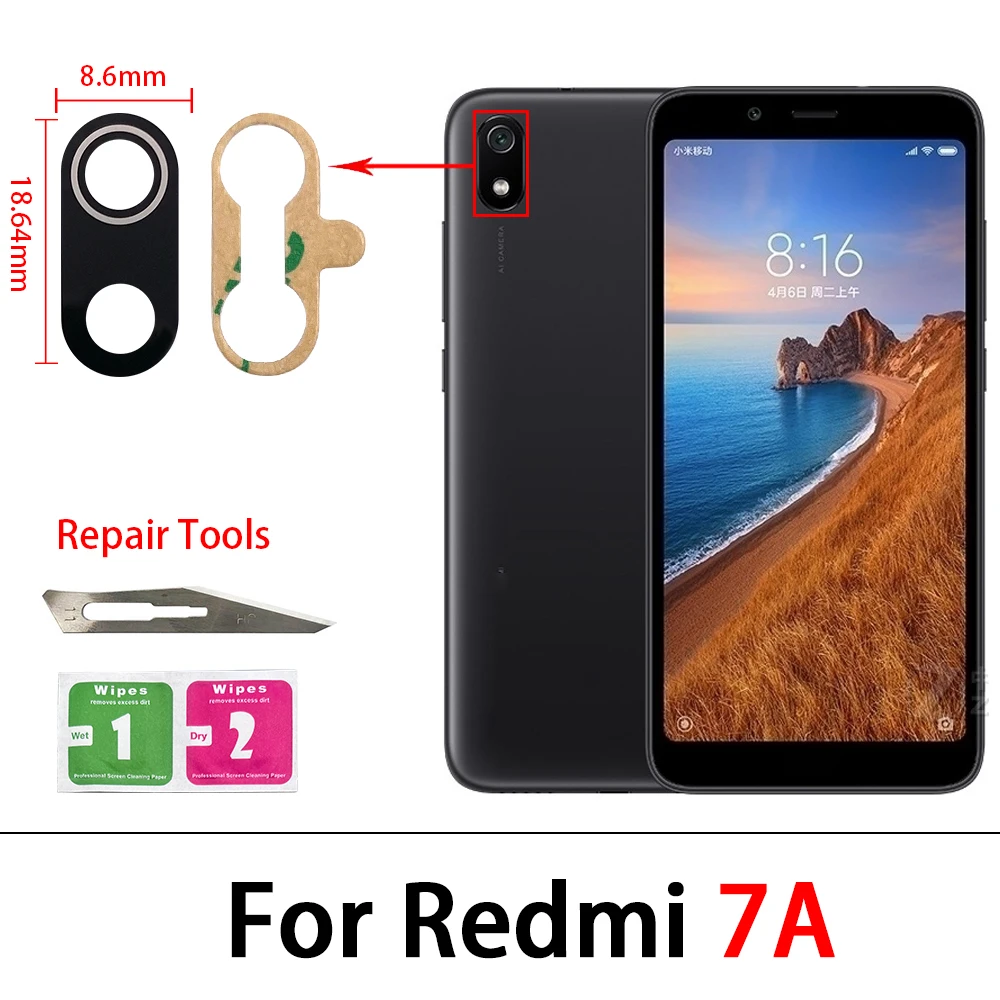 Durable Rear Camera Glass Lens Cover with Adhesive Strip