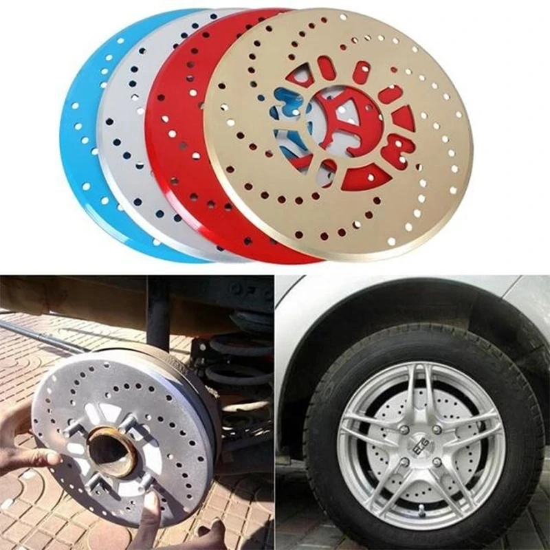 Aluminum Alloy Automobile Wheel Disc Brake Cover Automobile Modified Disc Wheel Plate Rear Drum Brake 2PCS