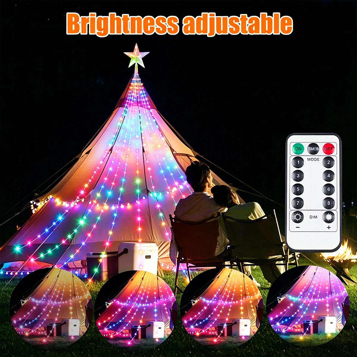 LED Outdoor Waterproof Fairy String Lights with 8 Modes for Garden and Party Decor