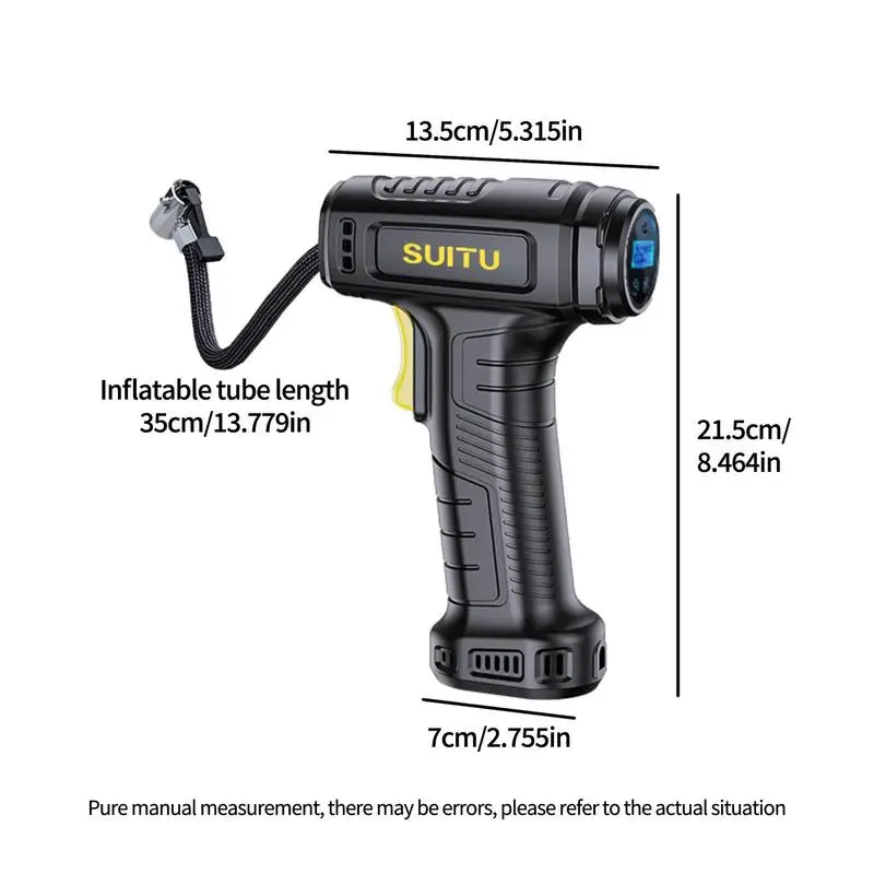 Pompa Ad Aria Elettrica Portatile Senza Fili Per Auto - 5400 MAh, 120W, Display Digitale Psi, 4 Modalità Con Ricarica Rapida