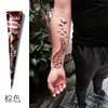 New Henna Tattoo Paste Black brown red white Henna Cones Indian For Temporary DIY Tattoo Sticker Body Paint  Cone henne 4
