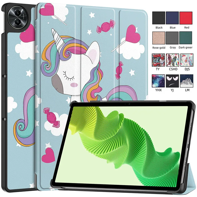 Custodia Magnetica Per Realme Pad 2 Realme Pad2 Cover 2023 Pu Leather Fashion Painted Cover Per Realme Pad 2 Tablet Da 11.5 Pollici