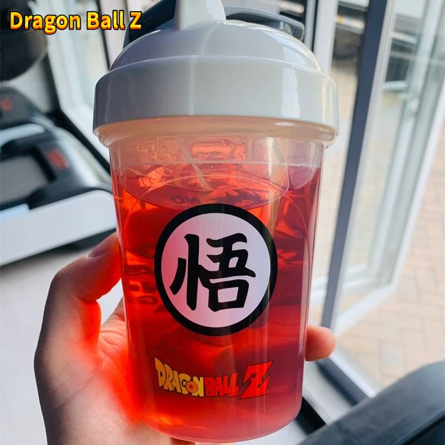 Dragon Ball Z Son Goku Water Bottle DBZ Sports Fitness Cup Protein Shake  Powder Cup Stirring Milkshake Cup Portable Sports Mug - AliExpress
